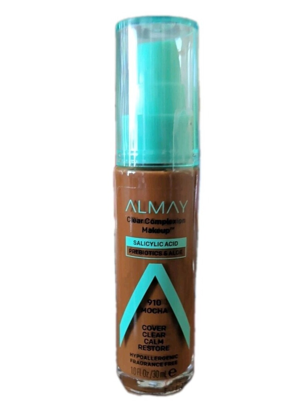 Almay Clear Complexion Acne Foundation Makeup 910 Mocha, 1 fl oz.